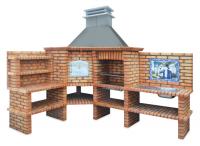 Ref. 126 - 210 cm e 290 cm x 69 cm x 274 cm, CxLxA | Grelhador 60 cm x 40 cm, CxL | 2000 kg